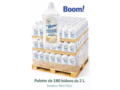Palette of 180 canisters of concentrated fabric softener of 2 l Marseille soap scent