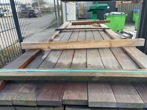 Guyana Teak planks planed 3050x90x25mm (83x)