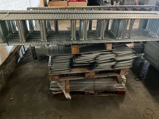 Metalsistem - S1 - Legbordstelling 15 meter (250cm hoog)