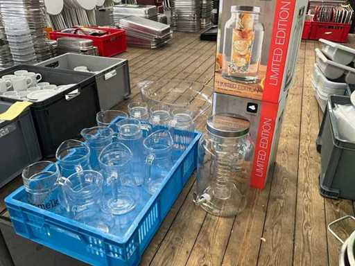 Carache en verre / distributeurs