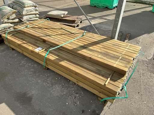 Fichtenimprägnierter Pfahl 7x7x240 cm (56x)