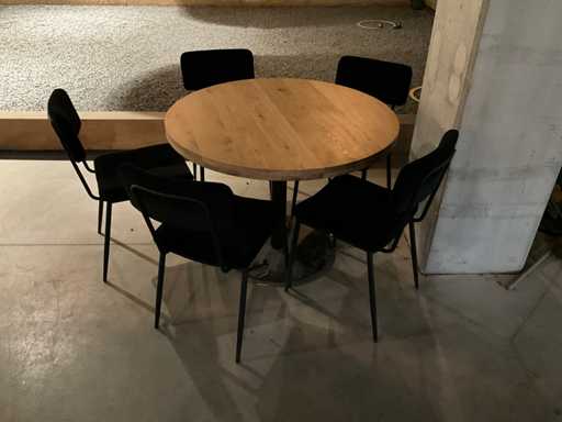 Satellite Round Dining Table with Chairs