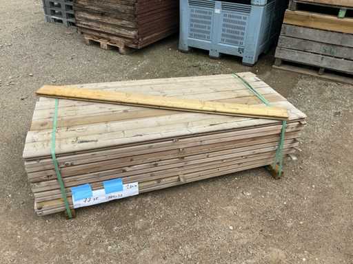 Pine impregnated end groove boards 3.2x12.5x180 End groove boards (77x)