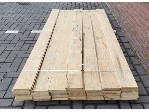 15m2 afrykański dąb 18 x 140 mm, długość 240 cm (45x)