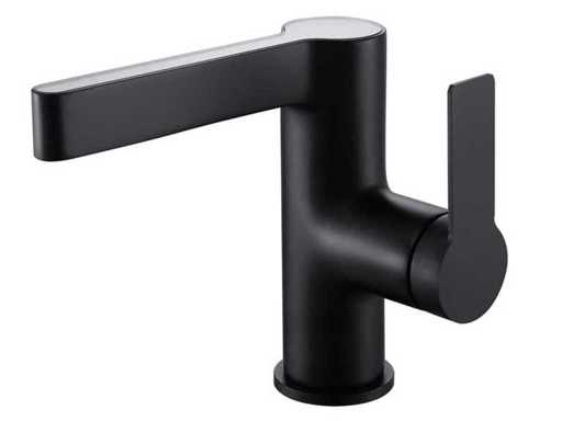 Mawialux digital washbasin tap matt black