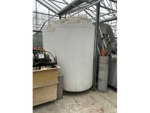 Grote Kunststoffen vaten (2x)