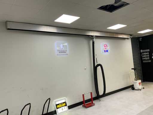 Norfi Aluminum Extraction Rail - con kit di estrazione scarico - 6 m.