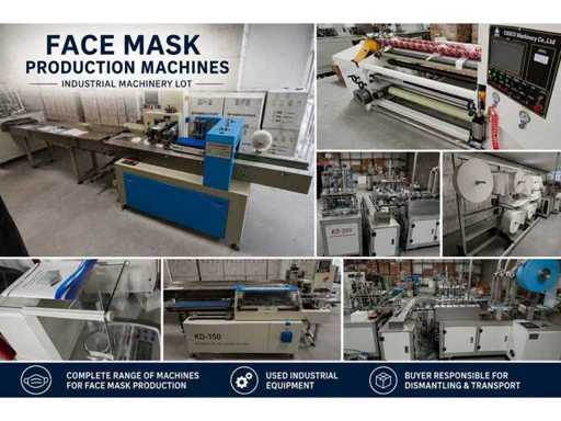 Lot of Face Mask Production Machines and Nonwoven Processing Equipment TWK - SP