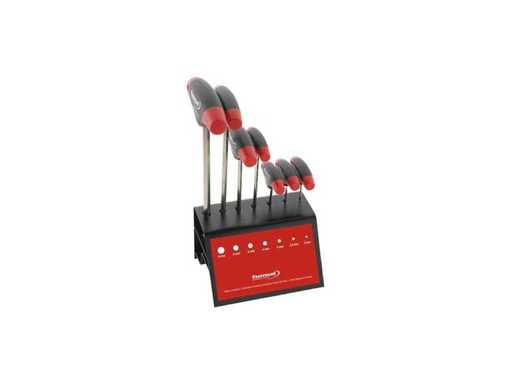 Format Screwdriver set with T-handle hexagon socket 2-8x mm 7-piece (2x)