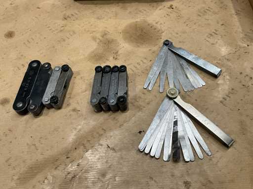 Paalmaten voor schroefdraad en radius (10x)