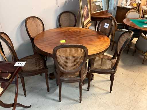 Louis Philippe Wooden round table