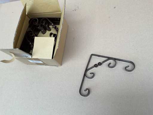 100 Rustic shelf or flowerpot hangers