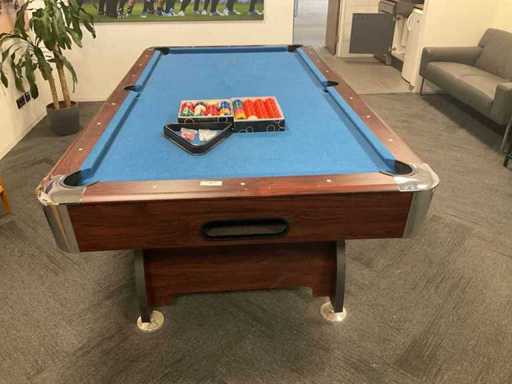 Pool table with accessories