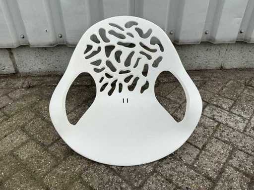 Siedzisko ogrodowe białe (5x)