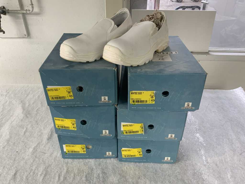 Białe buty robocze Lemaitre (6x)