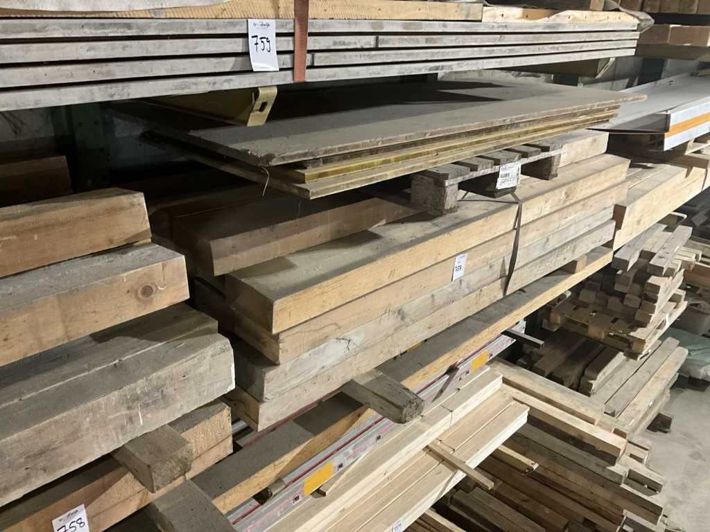 Lot of squared timber