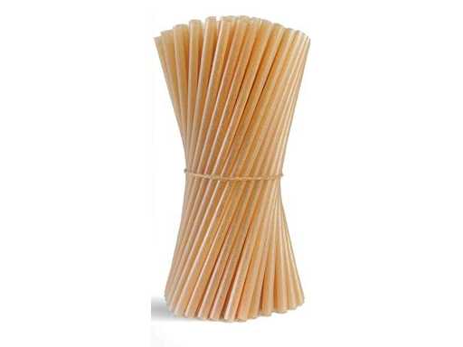 Bucătărie cu paie de trestie de zahăr învelite în hârtie (42000x)