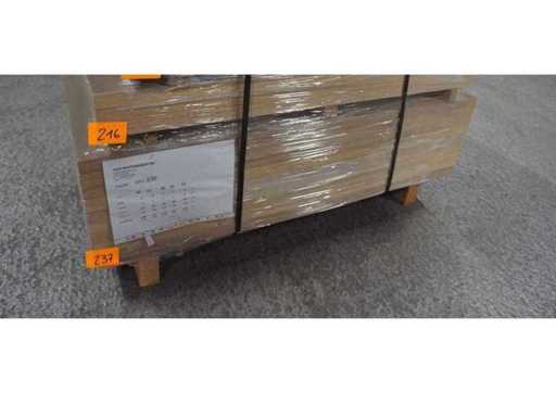 7x Massief eiken traptreden 33mm