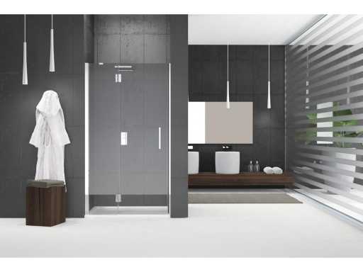 Novellini Louvre G draaideur voor nis 108/111x195cm links chroom/helder