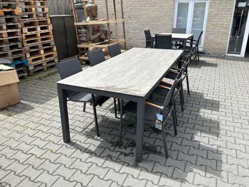 Tierra outdoor Tuintafel & 6 stoelen