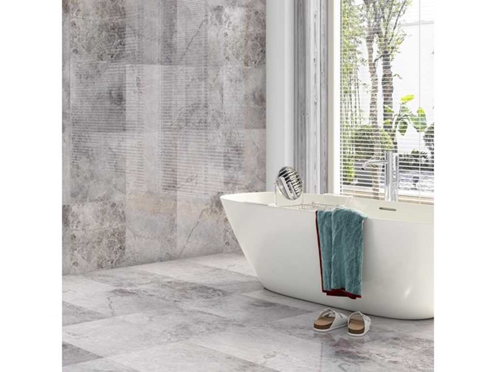 Piastrella in marmo naturale grigio 44 m²