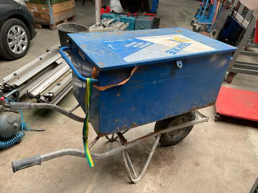 Kruiwagen met kist (2-delig)