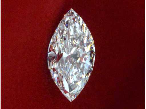 Diamant cu tăietură Marquise, certificat 2,00 carate