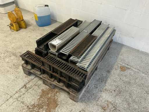 Série de gouttières de drainage