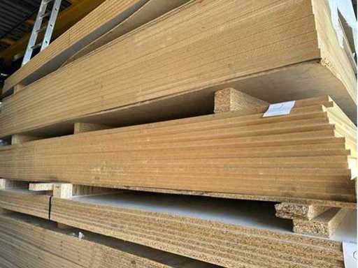 MDF 2075 x 2800 x 16 mm. Weißeiche mit Maserung (17x)