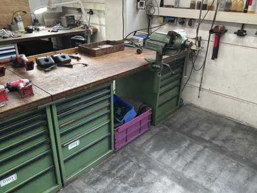 HOFFMANN workbench with contents