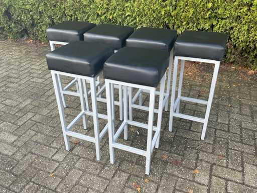 Scaun de bar - negru (6x)