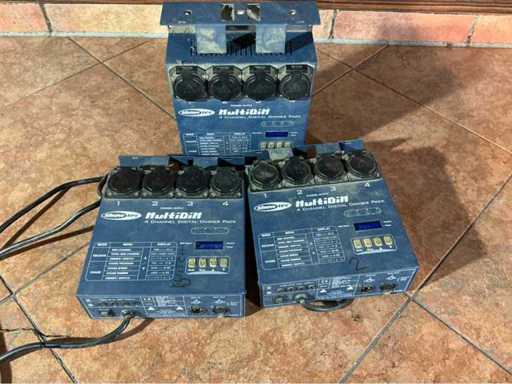 Showtec 4-kanaals DMX Dimmer Pack (3x)