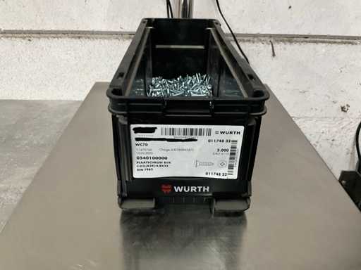 Würth 4.99 kg Place screw BVK 4.8 x 32 in stackable container