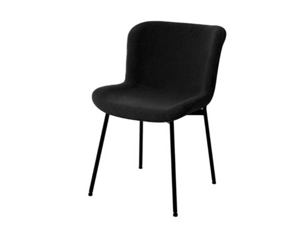 6x Design dining chair Teddy black
