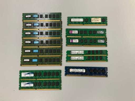 Kingston 56GB(14x 4 GB) diverse DDR3 sticks