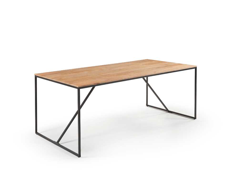 TOULON 160 cm solid wood table natural
