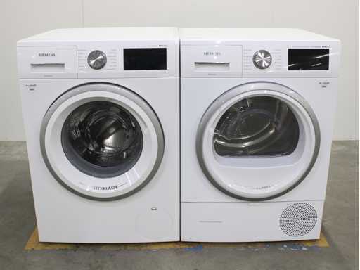 Siemens iQ500 iSensoric aquaStop extraClass mașină de spălat & Siemens iQ500 iSensoric selfCleaning condensator extraClass Uscător