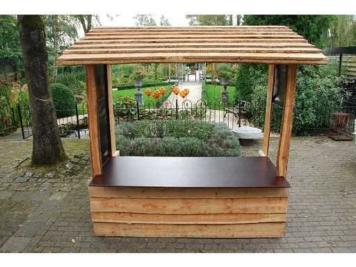 Multi de luxe houten kramen (3x)