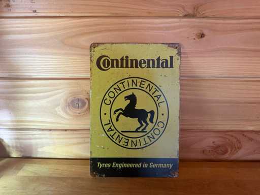 Metalen reclame bord