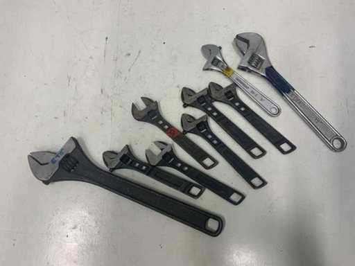 Partij Irega Bahco’s(9 stuks)