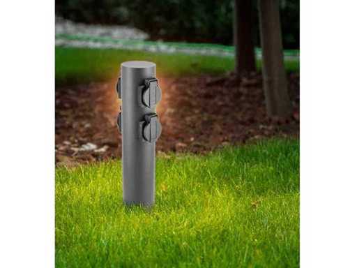 4 x coloană exterioară Cortona 4 x Schuko negru