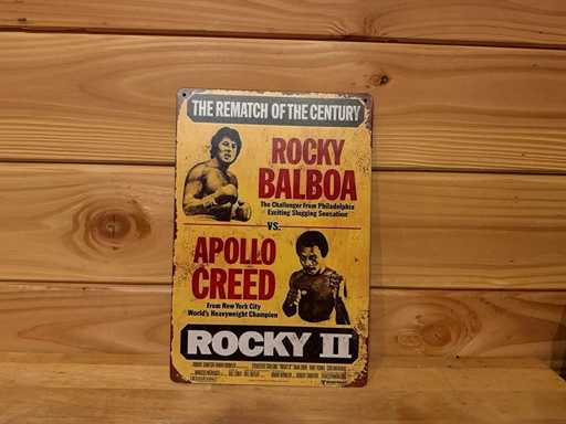 Metalen reclamebord 30x20cm