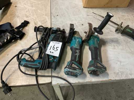 Makita Schleif-/Bohrmaschine, andere akkulose Werkzeuge (3x)