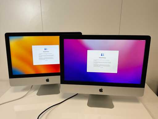 Apple iMac Retina 4K 21.5", QuadCore i5, 8 GB RAM, 480 GB SSD - 1 TB HDD, AMD Radeon Pro 555X 2 GB All-In-One Desktops (2x)