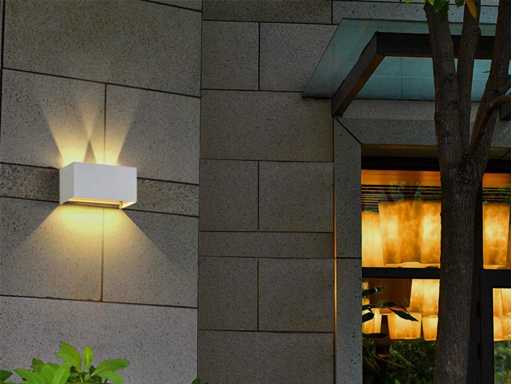 Lumière murale LED 12W 4 lampes réglables étanches (8x)