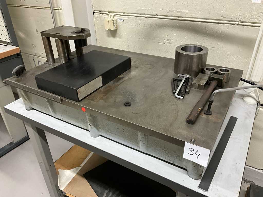 Granite surface and measuring plate