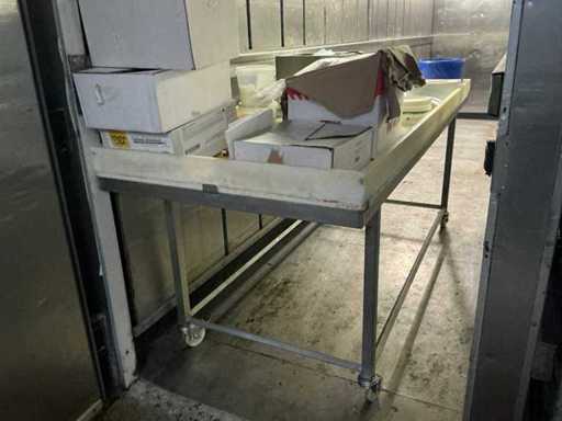 2x Stainless steel work table