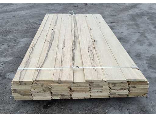 20m2 afrykański dąb o wymiarach 18 x 140 mm, długość 210 cm (68x) 