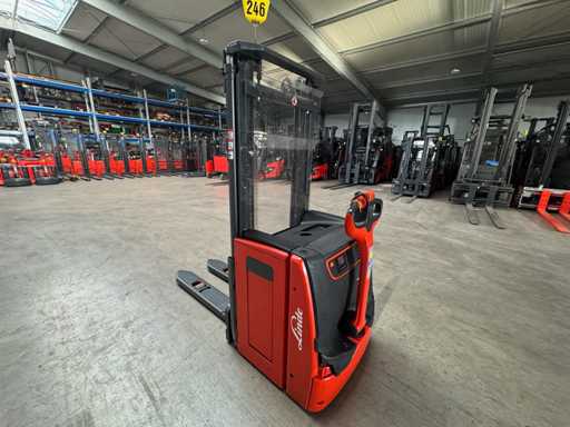 2017 Service + UVV 12/2026 Linde L14 1,400kg Schaal Pallet Truck Mierenstacker Stacker Stacker
