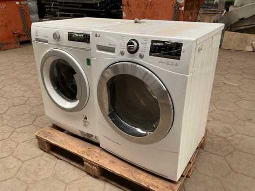 Uscător de rufe și mașină de spălat, 1x LG, 1x Electrolux (2x)